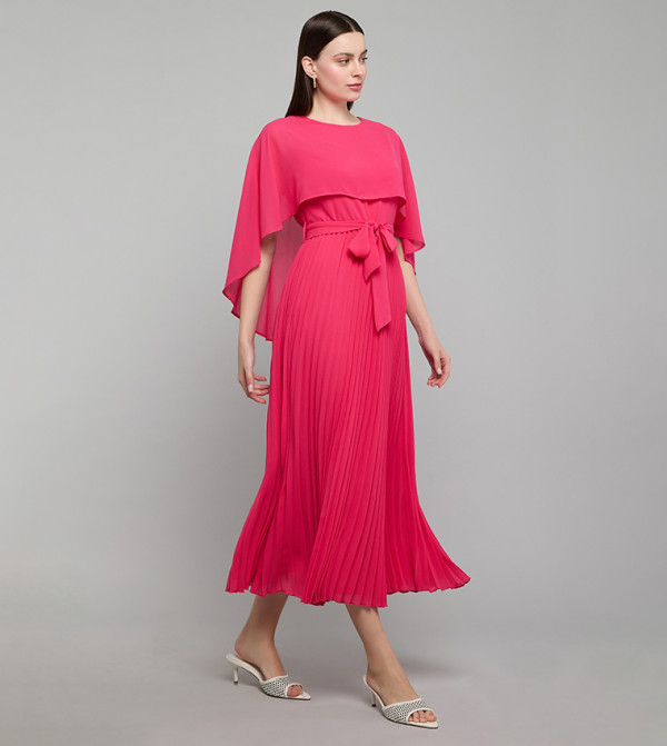 أر آند بي  pastel-dresses-march - وردي Midi Dresses