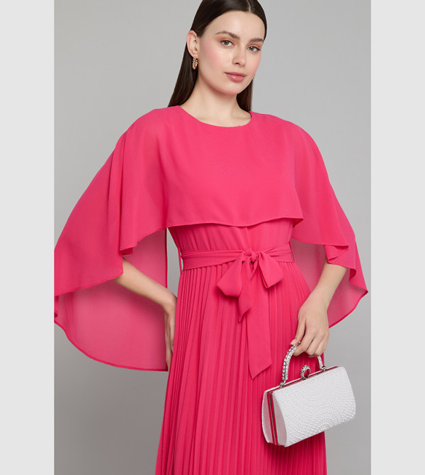 أر آند بي  pastel-dresses-march - وردي Midi Dresses