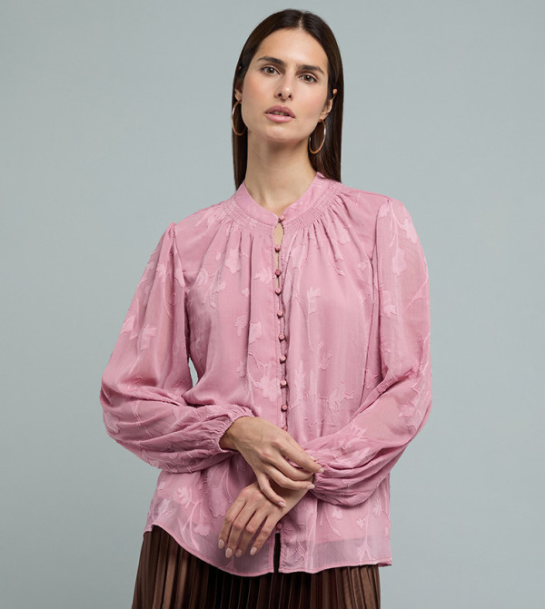 أر آند بي  بلوزات - وردي Casual Tops