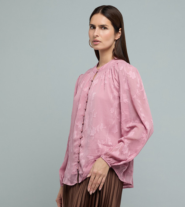 أر آند بي  بلوزات - وردي Casual Tops