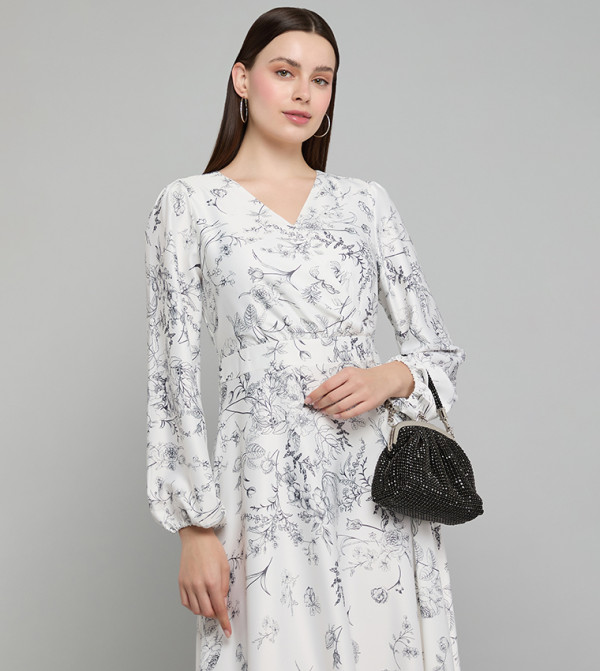 R&B  Midi Dresses - White Midi Dresses