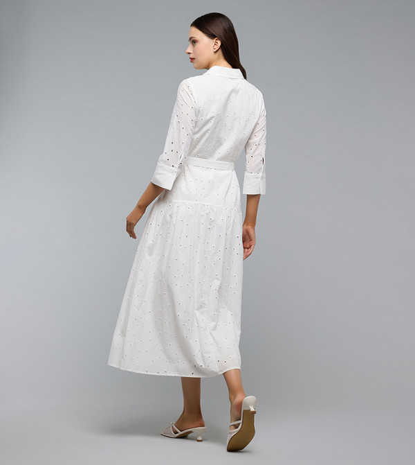 R&B  Clothing - Ivory Shirt & T-Shirt Dresses
