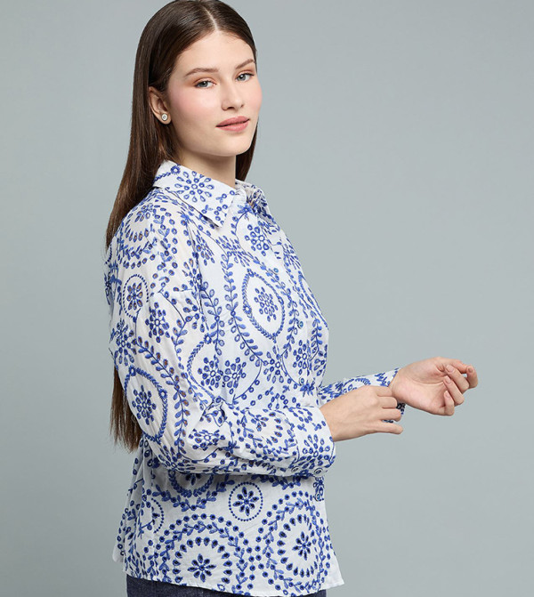 أر آند بي  summer-workwear-w - أزرق قمصان
