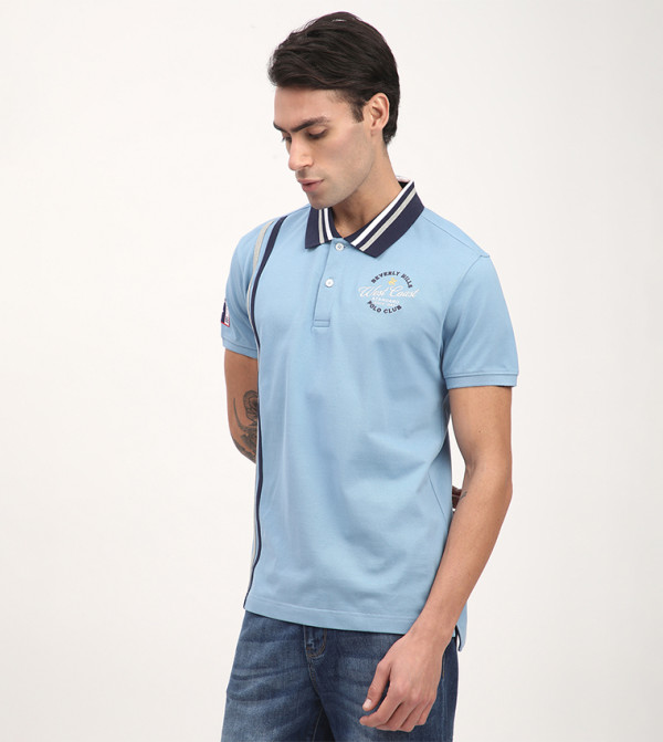 Beverly Hills Polo Club Clothing - Blue Polo T-shirts