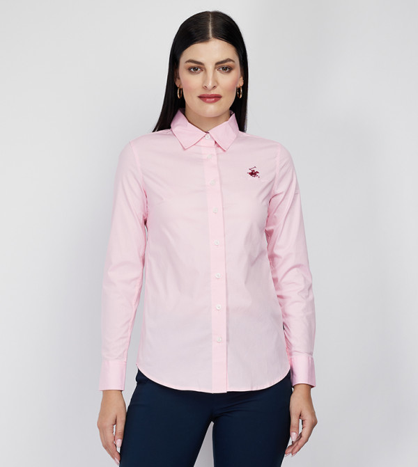 Beverly Hills Polo Club  colorpop-w - Pink Shirts