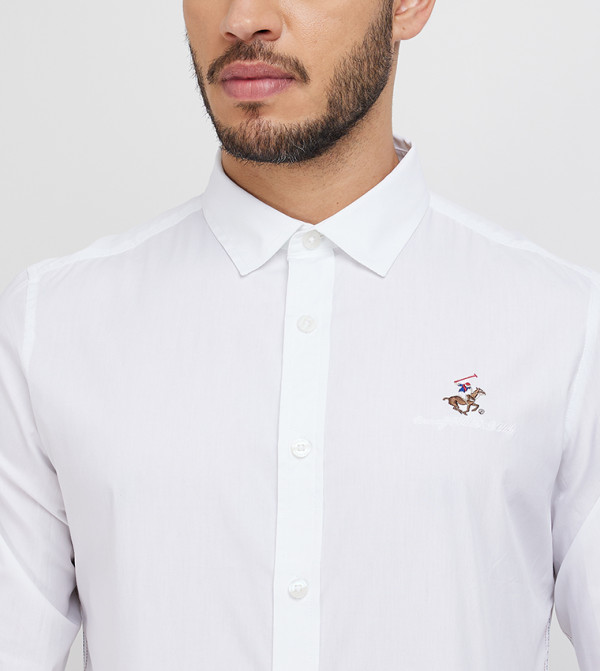 Beverly Hills Polo Club  Clothing - White Casual Shirts