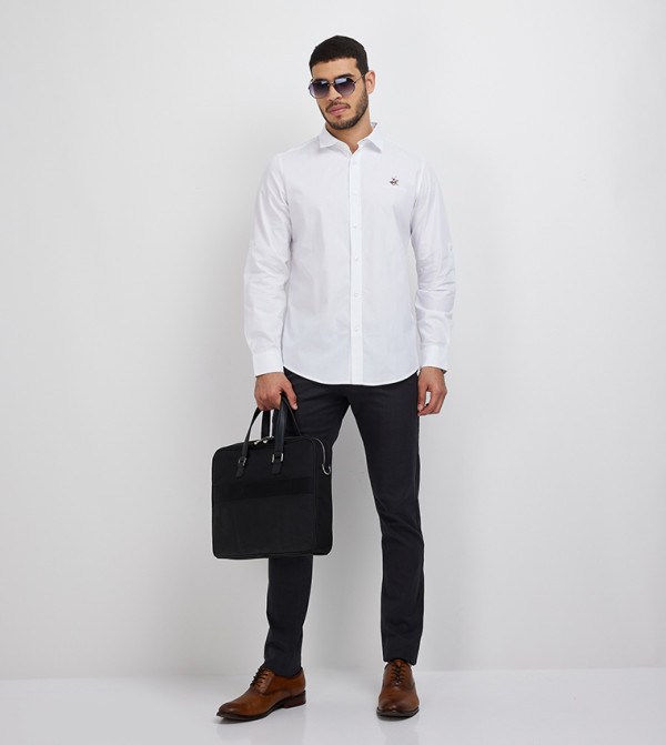 Beverly Hills Polo Club  Clothing - White Casual Shirts