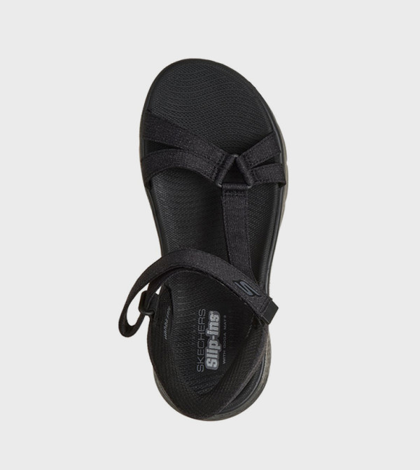 سكيتشرز  الصنادل المسطحة - أسود Flat Sandals