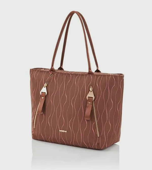 American Tourister  preppy-smart-casual - Brown Tote Bags