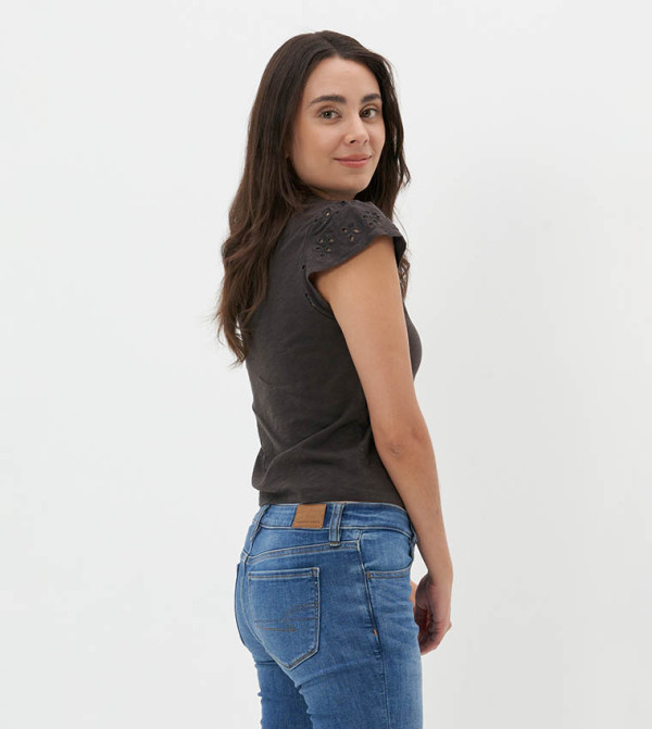 American Eagle Tops - Grey Casual Tops