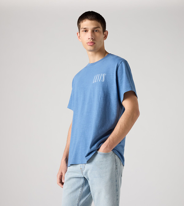 Levi's iftar-ready - Blue Round Neck T-Shirts