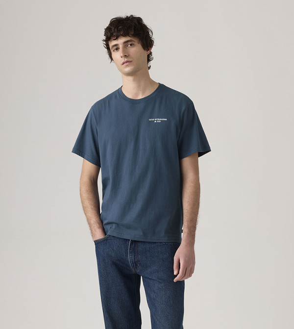 Levi's Clothing - Blue Round Neck T-Shirts
