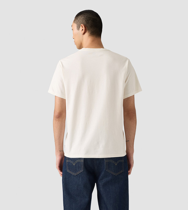 Levi's Levi's - Off White Round Neck T-Shirts