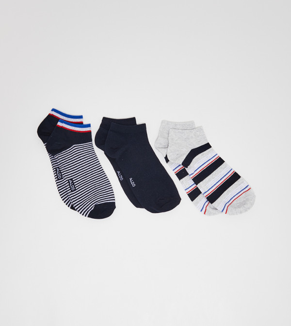 Aldo Accessories Socks - Navy Ankle Socks