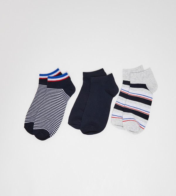 Aldo Accessories Socks - Navy Ankle Socks