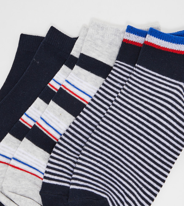 Aldo Accessories Socks - Navy Ankle Socks