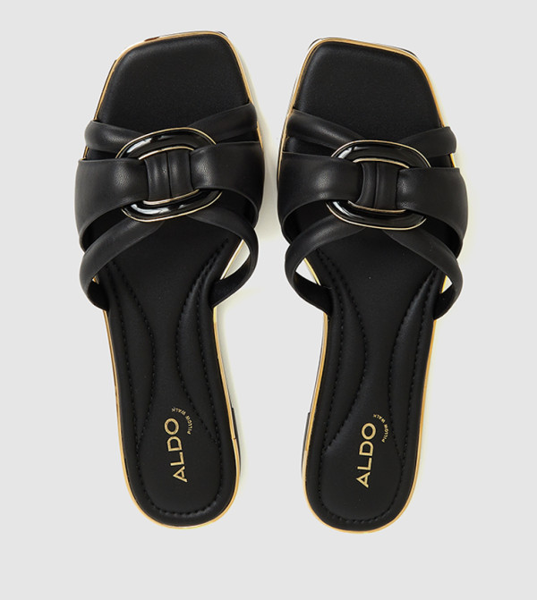 Aldo aldo-pillow-walk - Black Flat Sandals