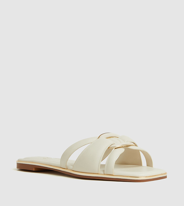Aldo aldo-pillow-walk - White Flat Sandals
