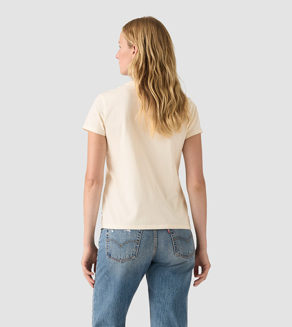 Levi's  T-Shirts - Cream Short Sleeve T-Shirts