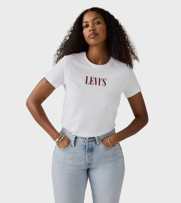 Levi's  Casual T-Shirts - White Short Sleeve T-Shirts