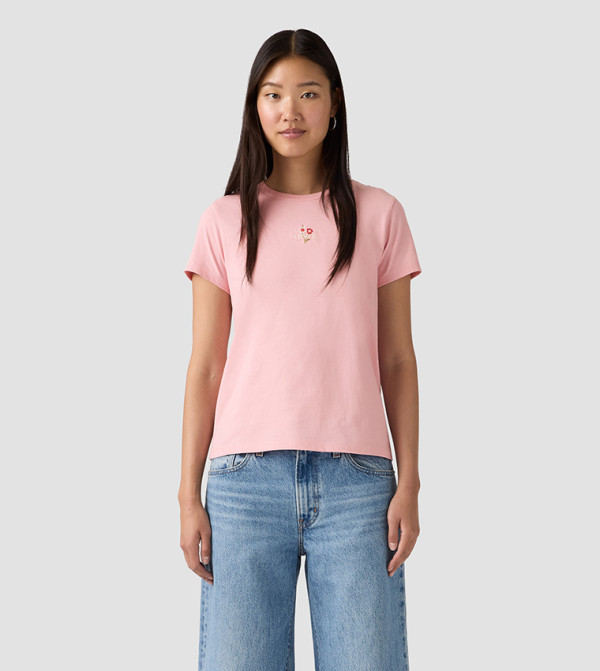 ليفايز  تيشيرتات  كم قصير  - وردي Short Sleeve T-Shirts