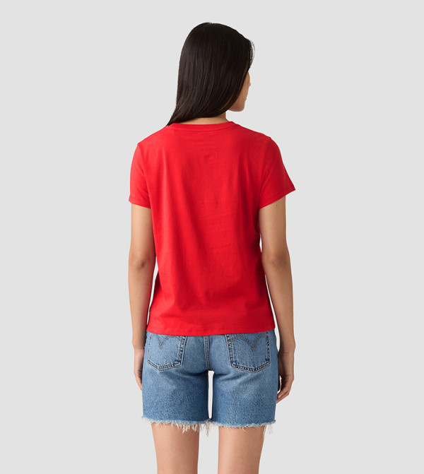 Levi's  Casual T-Shirts - Red Short Sleeve T-Shirts