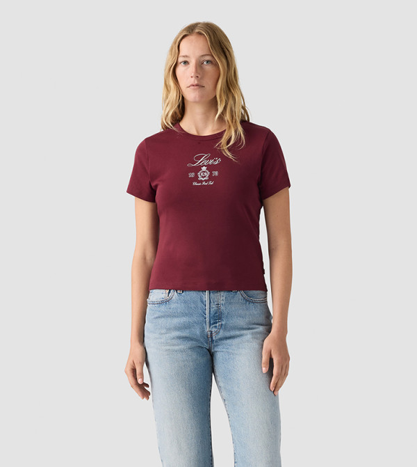 Levi's cherry-mohogany - Maroon Short Sleeve T-Shirts