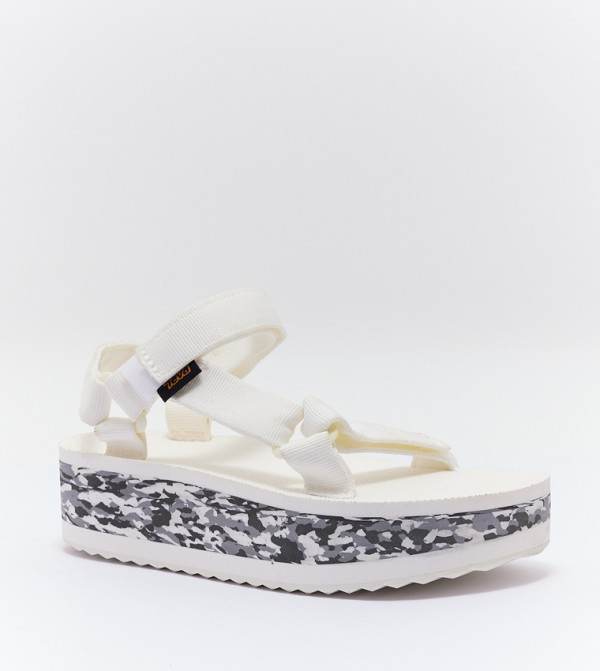 تيفا تيفا - أبيض Wedge Sandals
