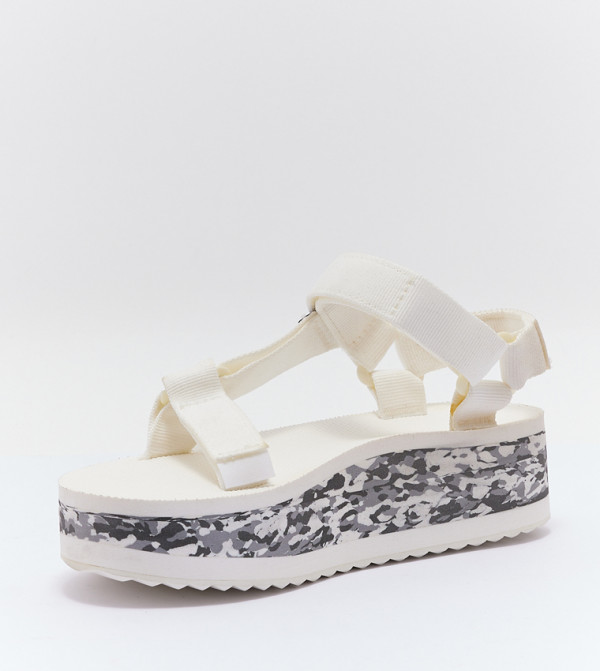تيفا تيفا - أبيض Wedge Sandals