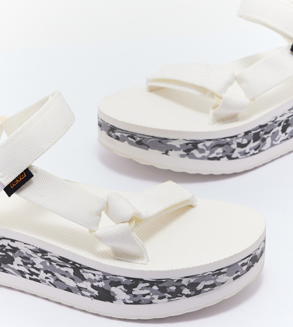تيفا تيفا - أبيض Wedge Sandals