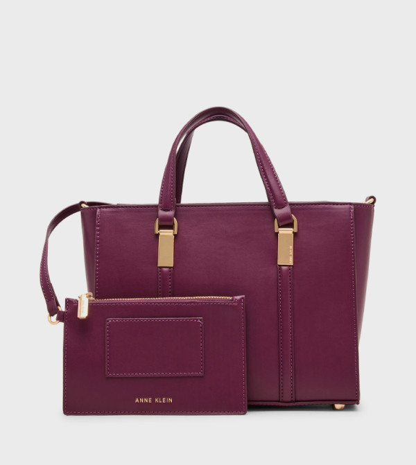 Anne Klein  - Burgundy Tote Bags