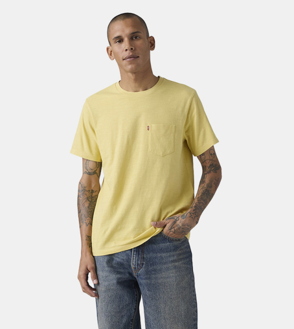 ليفايز ليفايز - أصفر Round Neck T-Shirts