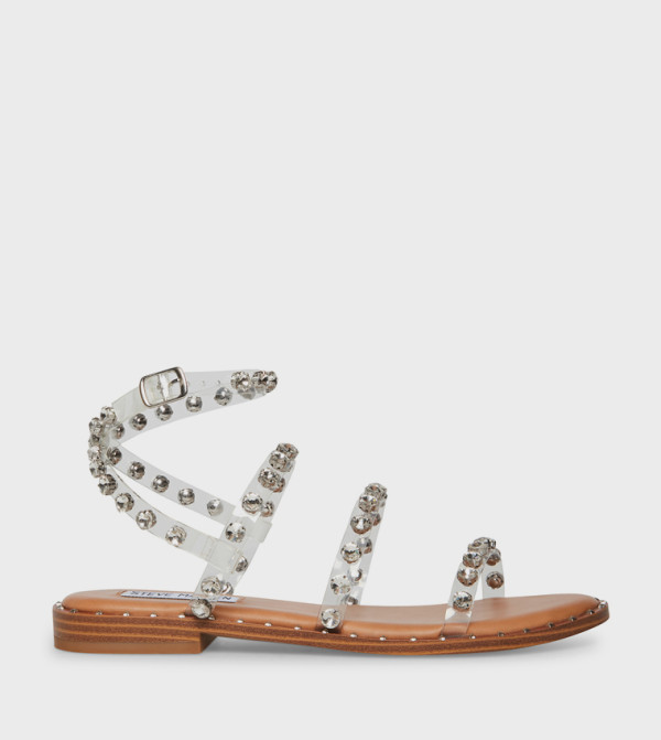 Steve Madden Steve Madden - White Flat Sandals