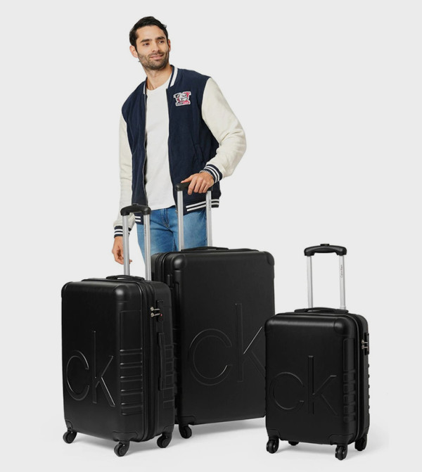 Calvin Klein  Trolley Bags & Luggage - Black Trolley Bags & Luggage