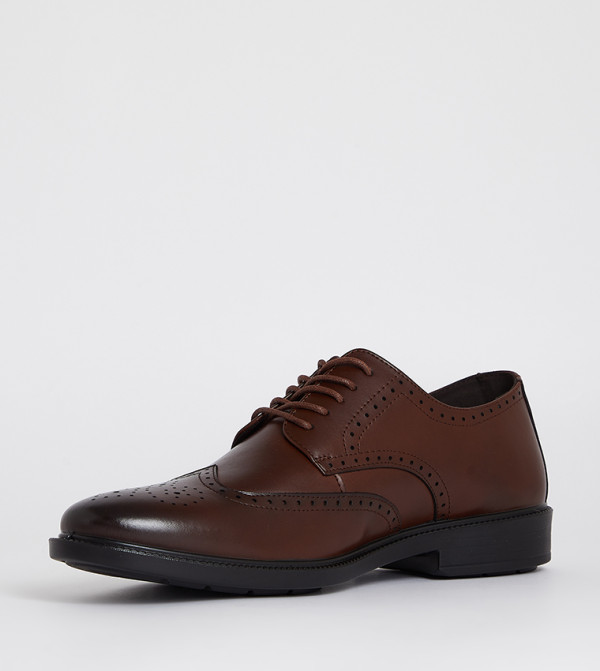 هاش بابيز  أحذية رسمية  - بني  Formal Lace-Up Shoes