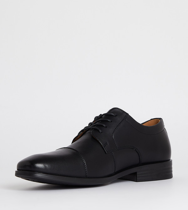 Hush Puppies - Black Formal Lace-Up Shoes