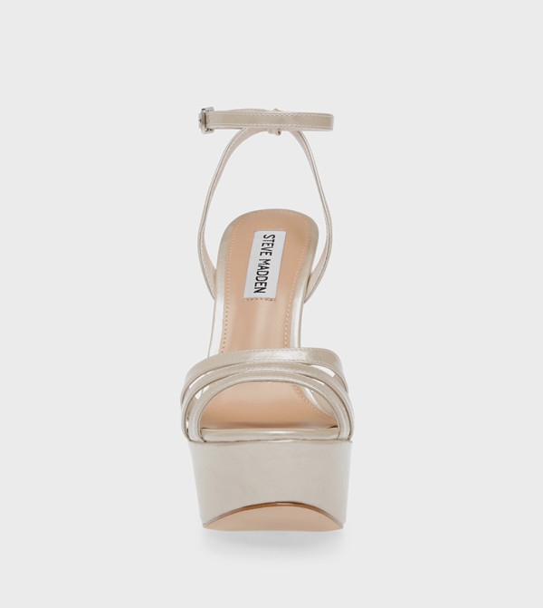 Steve Madden Platforms - Ivory Heeled Sandals