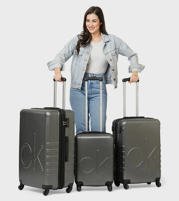 Calvin Klein  Travel Bags - Charcoal Trolley Bags & Luggage