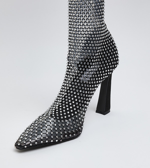 ستيف مادن  أحذية عالية الركبة - أسود Knee length Boots