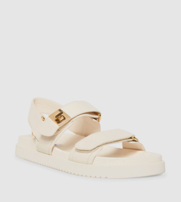 Steve Madden  - Beige Flat Sandals