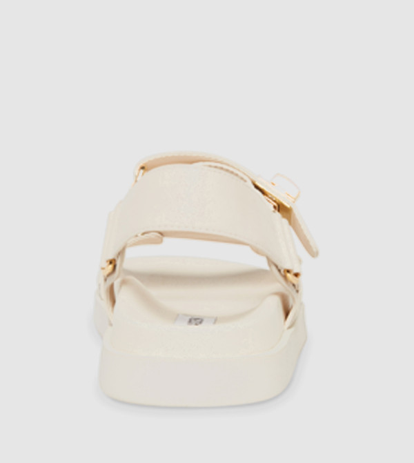 Steve Madden  - Beige Flat Sandals