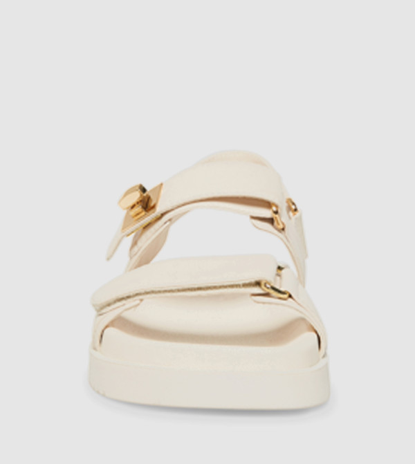 Steve Madden  - Beige Flat Sandals