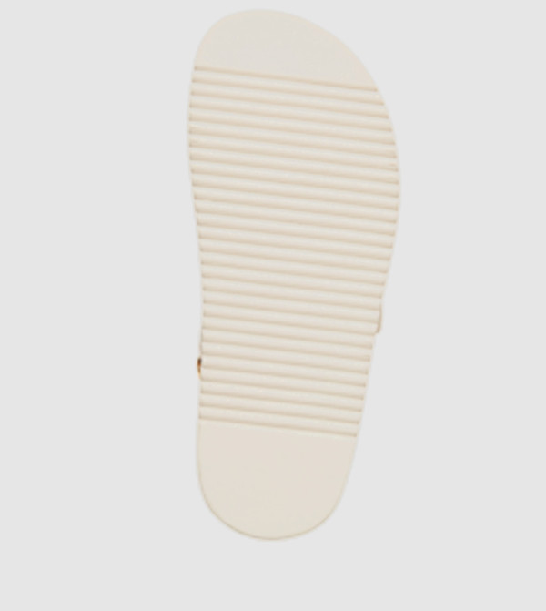 Steve Madden  - Beige Flat Sandals