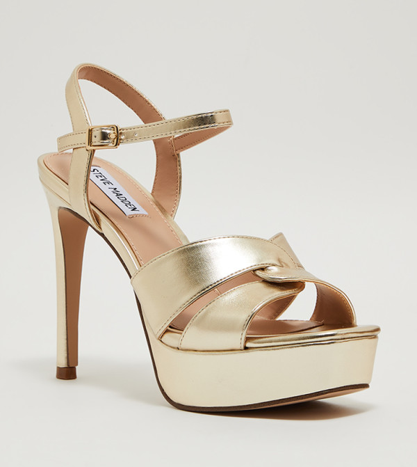 Steve Madden  Heels - Gold Heeled Sandals