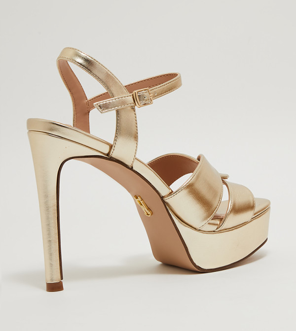 Steve Madden  Heels - Gold Heeled Sandals