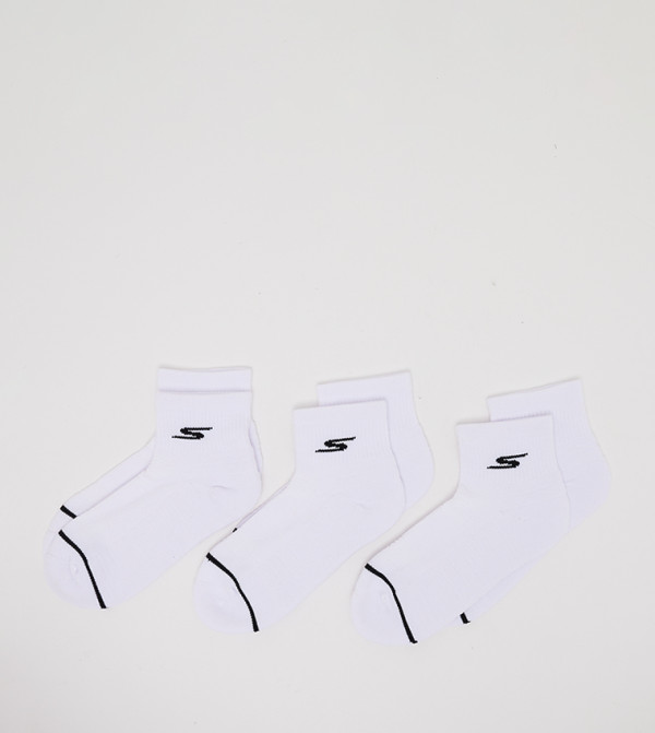 Skechers  Crew Socks - White Crew Socks