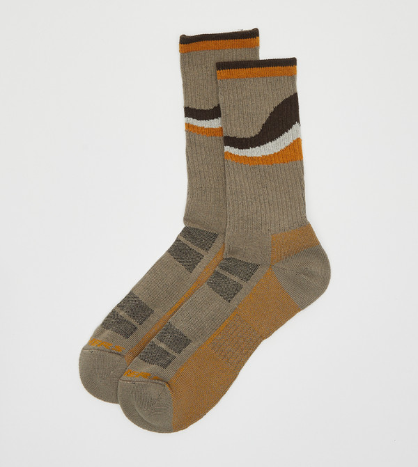 سكيتشرز  جوارب   - بني  Calf Length Socks