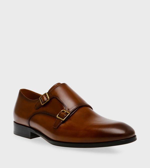 Steve Madden  Formal Shoes - Brown Monk Strap