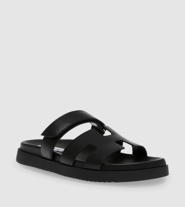 Steve Madden  - Black Flat Sandals
