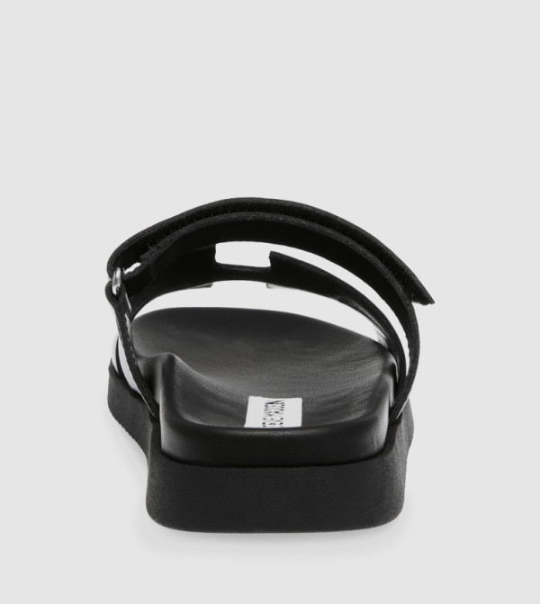 Steve Madden  - Black Flat Sandals